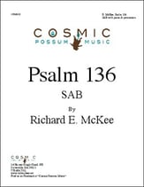 Psalm 136 SAB choral sheet music cover
